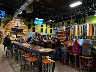A row of beer taps
