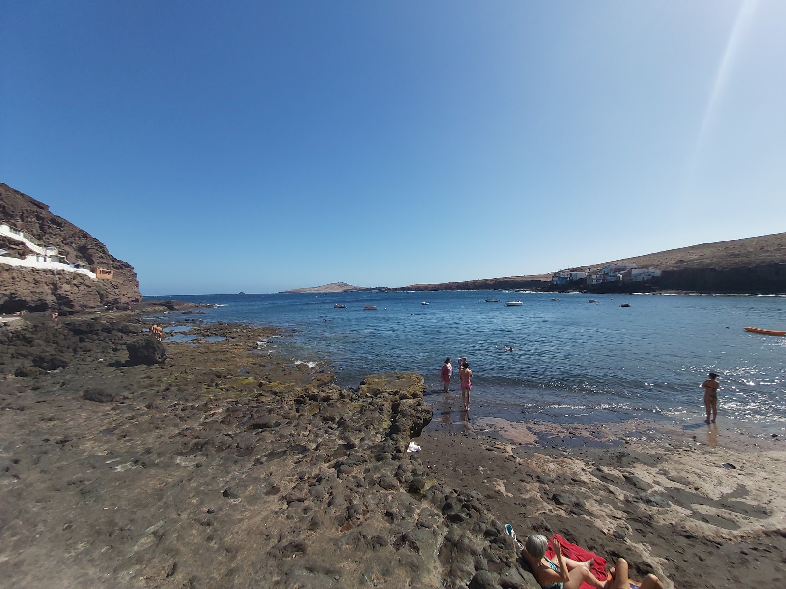 Foto van Tufia beach wilde omgeving
