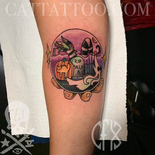 Explore western tattoo ideas for men, creative tattoo ideas in Addison, available at Cat Tattoo