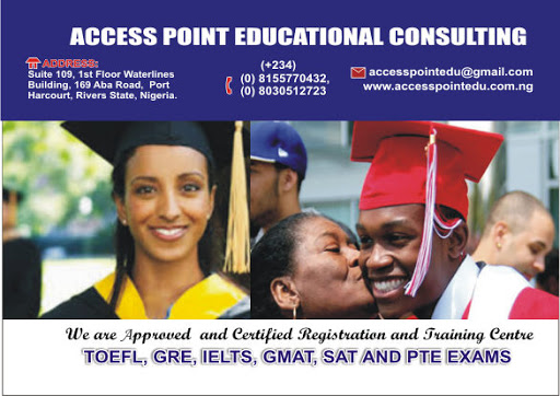 Access Point Educational Consulting, 169 Aba Road, Suite 109, First Floor Waterlines Building, Port Harcourt, Nigeria, Consultant, state Rivers