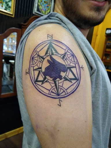 Explore lion forearm tattoo ideas, creative tattoo ideas in Fort Smith, available at Hanging City Body Modification