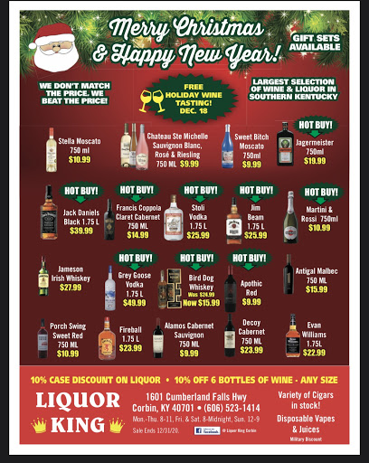 Liquor Store «Liquor King», reviews and photos, 1601 Cumberland Falls Hwy, Corbin, KY 40701, USA