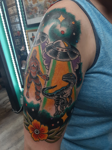 Explore tribal chest tattoo ideas, creative tattoo ideas in Orwigsburg, available at Small World Tattoo