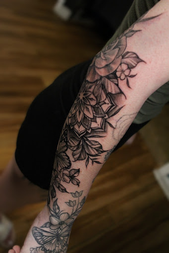 Explore front neck tattoo ideas, creative tattoo ideas in Homosassa, available at Citrus Tattoos