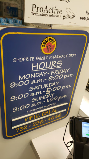 Shop Rite Pharmacy, 14-22 W Prospect St, East Brunswick, NJ 08816, USA, 