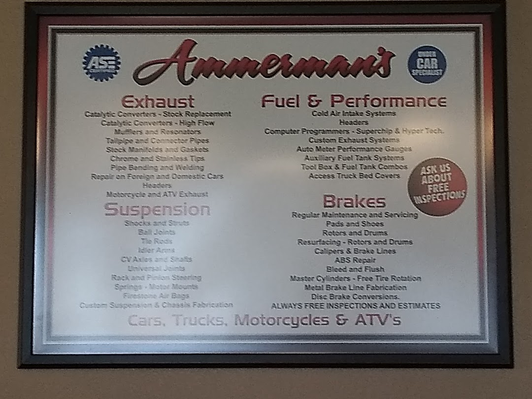 Ammermans Mufflers, Brakes and Auto Repair