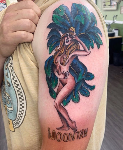 Explore cannabis tattoo ideas, creative tattoo ideas in Twentynine Palms, available at Hilltop Tattoo Company