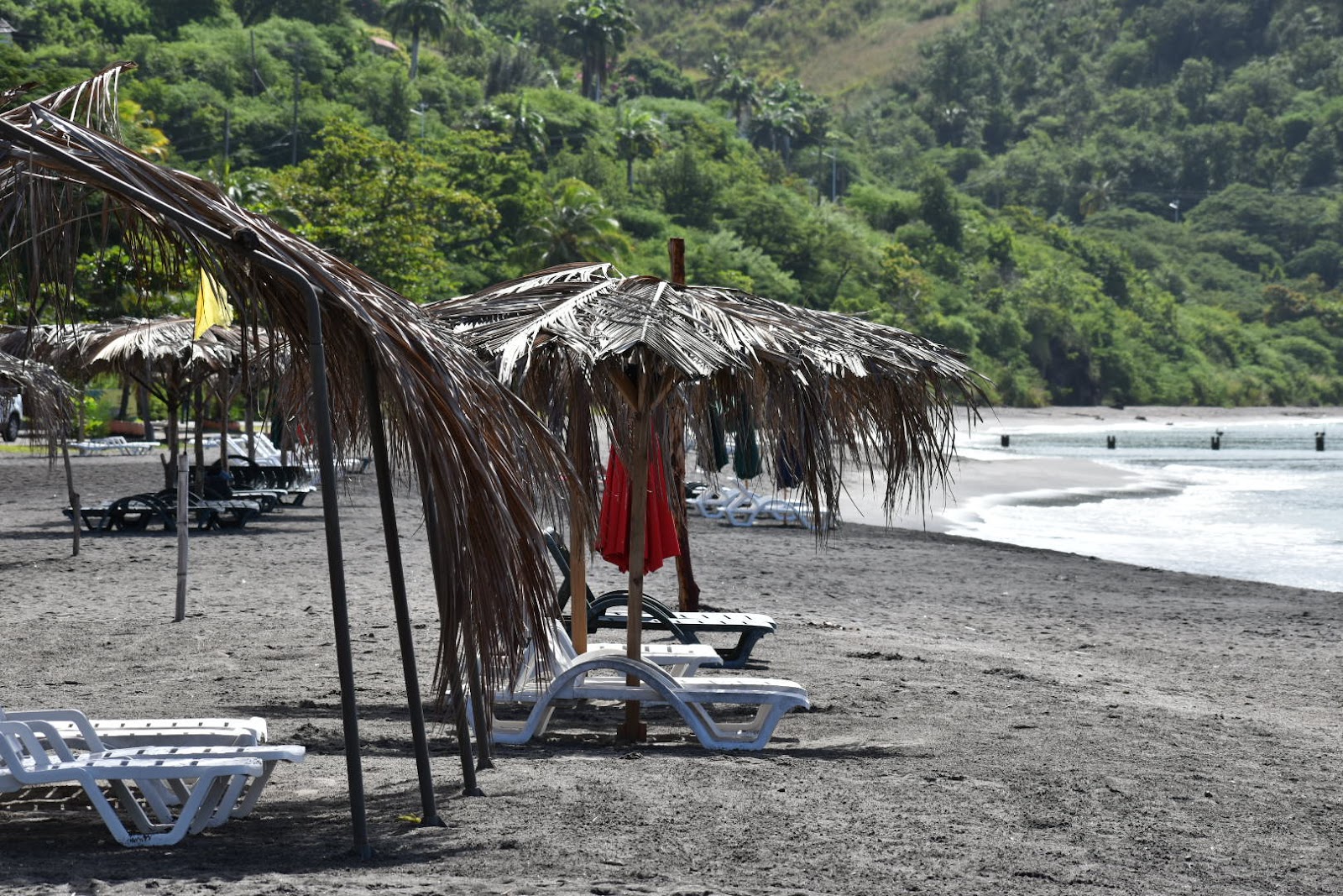 Foto van Mero beach en de nederzetting