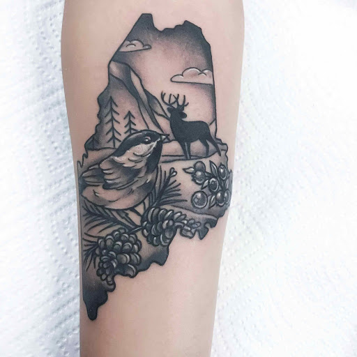 Explore hispanic tattoo ideas, creative tattoo ideas in Brunswick, available at Black Element Tattoo