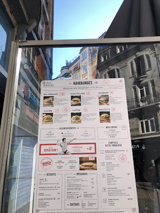 menu du Restaurant de hamburgers Big Fernand à Lille