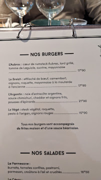 Menu / carte de Le Comptoir de l'Aubrac à Rennes