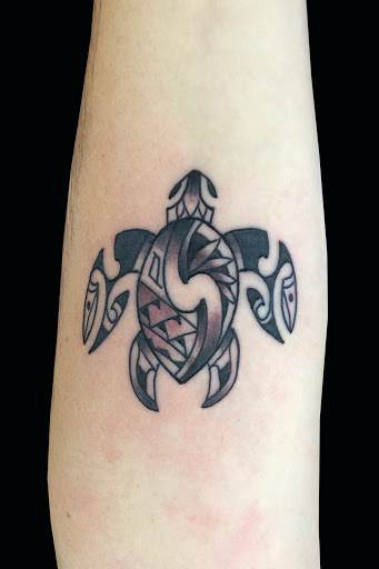 Explore mens religious tattoo ideas, creative tattoo ideas in Lahaina, available at Sweet Trade Tattoo
