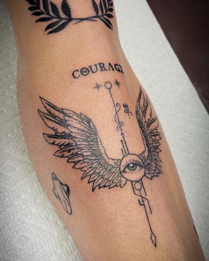 Explore camo tattoo ideas, creative tattoo ideas in Burlington, available at Valkyrie Tattoo LLC