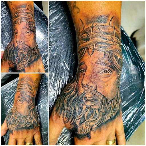Explore warrior tattoo sleeve ideas, creative tattoo ideas in Homosassa, available at Citrus Tattoos