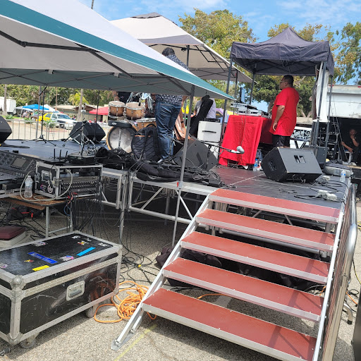 Productions KND stage, LED Video Wall, P.A. sound system, audio, lighting, Dance floor image