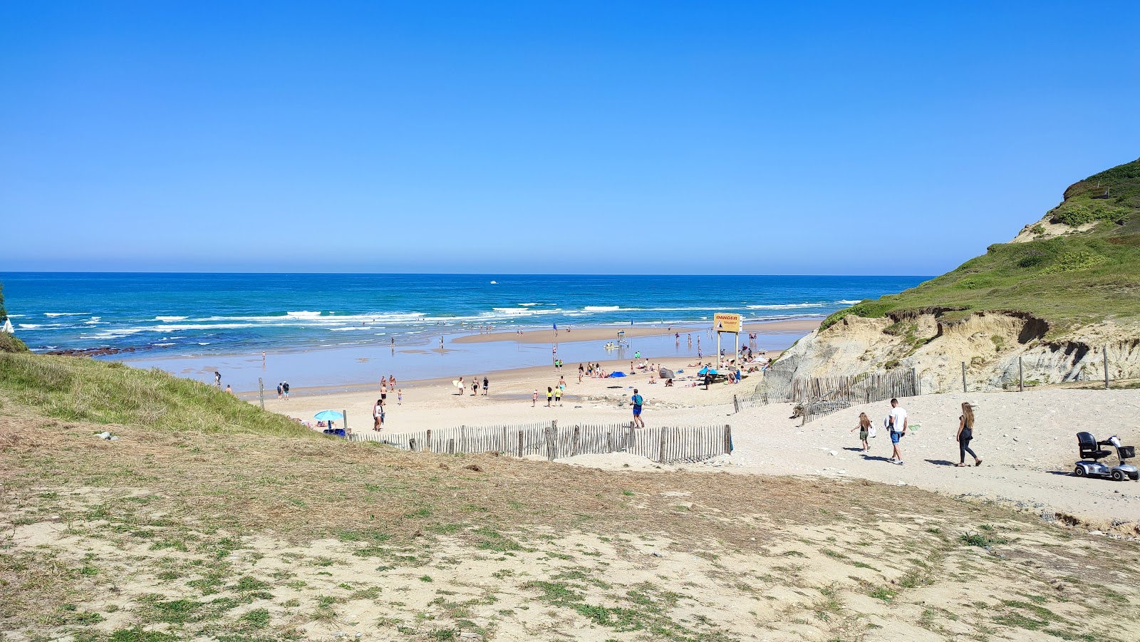 Zdjęcie Plage d'Erretegia z powierzchnią beżowy piasek