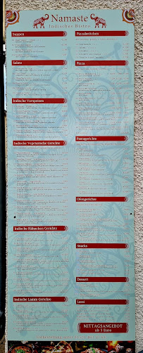 Carte du Namaste Glashütte à Glashütte