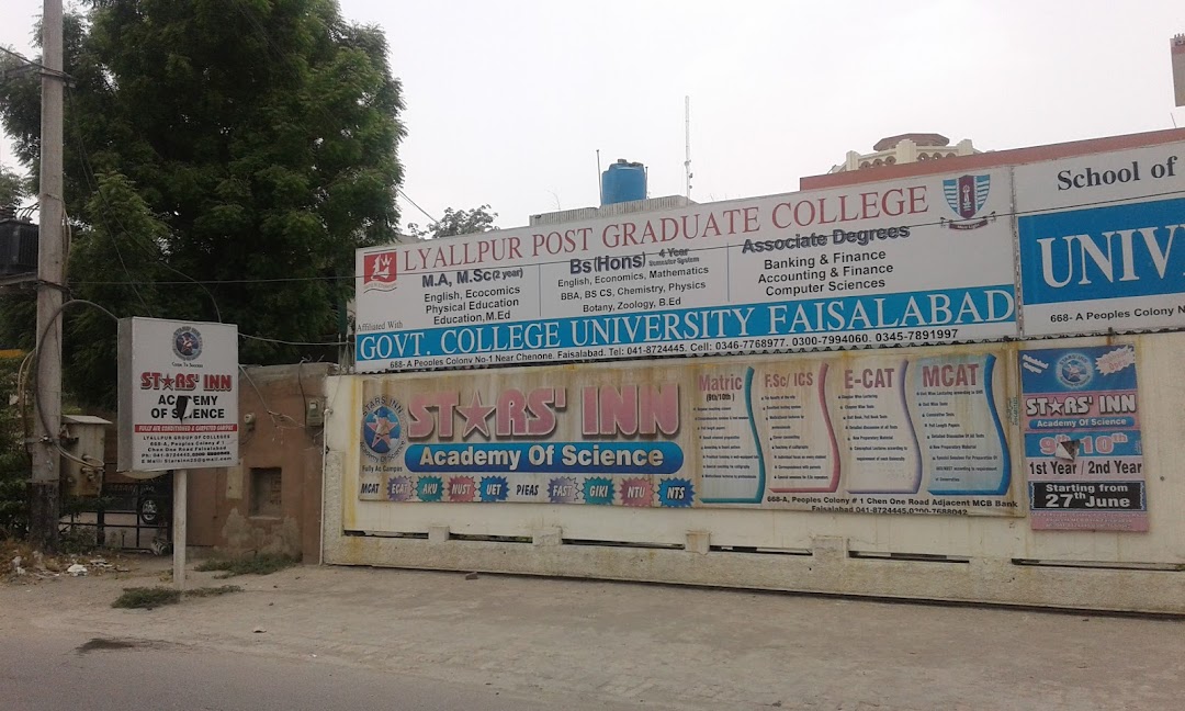 Lyallpur Postgraduate College Chen One Road Faisalabad