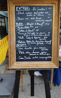 La p'tite clarine à Samoëns menu