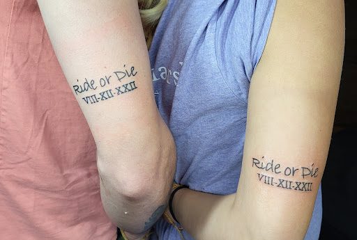 Explore wolf neck tattoo ideas, creative tattoo ideas in Meridian, available at SK-Tattoo1