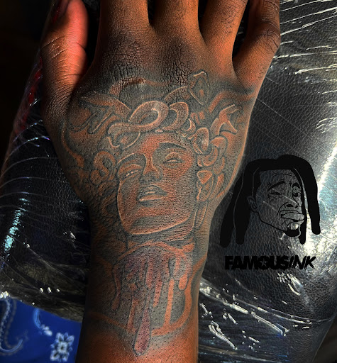 Find small palm tree tattoo ideas for your next unique tattoo in Hammond at Famous Ink, Inc.