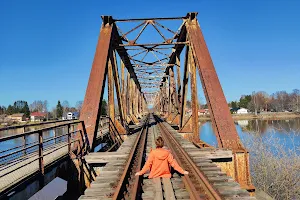 Old railway bridge image