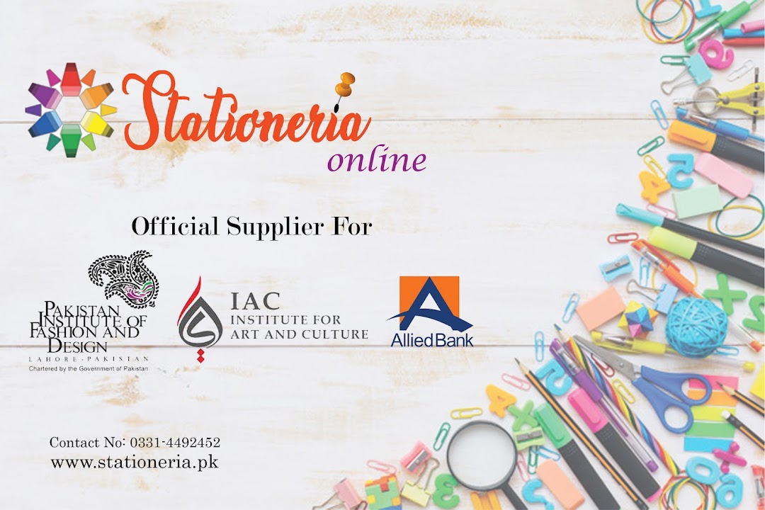 The Stationeria Art and Craft Supplies Deliver All Over Pakistan