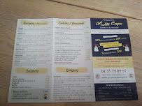 Menu / carte de Restaurant A La Cope à Le Hom