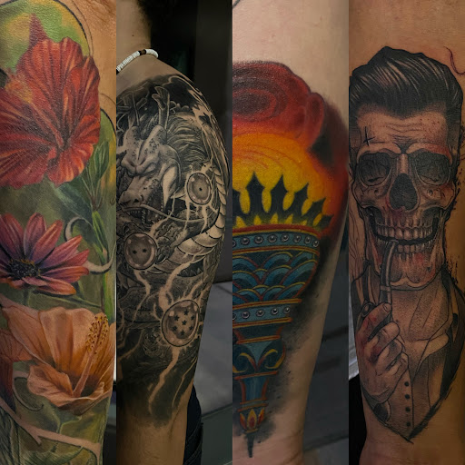 Explore background ideas for sleeve tattoos, creative tattoo ideas in Mesquite, available at Solstice Tattoo Studio LLC