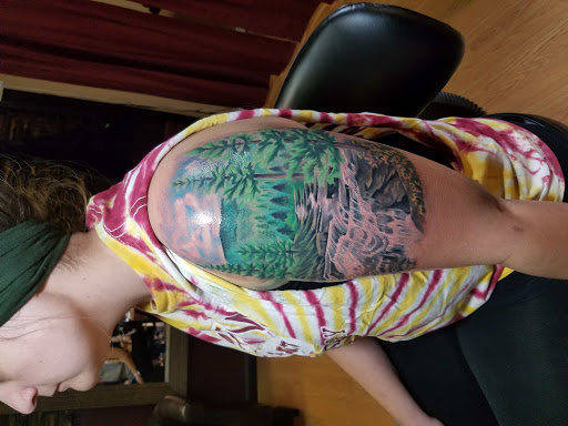 Explore name tattoo ideas forearm, creative tattoo ideas in Lewisburg, available at Acacia Tattoo Co.