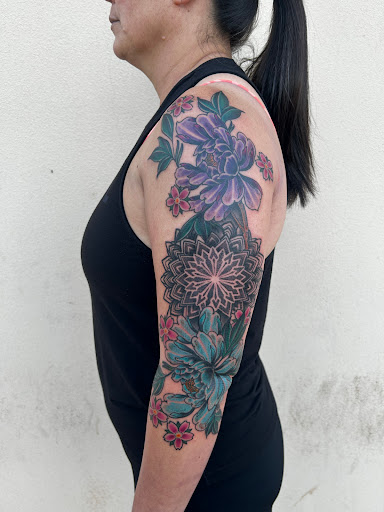 Explore abdominal tattoo ideas, creative tattoo ideas in El Paso, available at American Tattoo Society of Ft Bliss