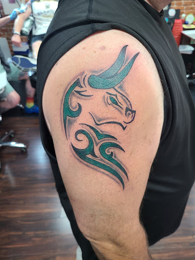 Explore german shepherd tattoo ideas, creative tattoo ideas in Dubuque, available at The Crows Nest