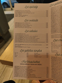 Crêperie Sucré Salé à Vincennes (le menu)