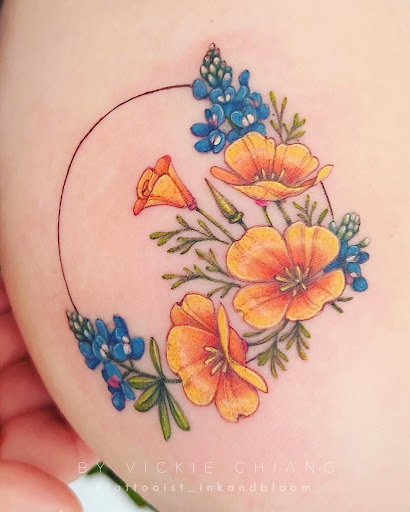 Explore barbell tattoo ideas, creative tattoo ideas in Montrose, available at The Story Blossom Tattoo Studio