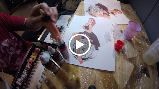 Explore red and black tattoo ideas, creative tattoo ideas in Chicago, available at Master Craft Tattoo Co.