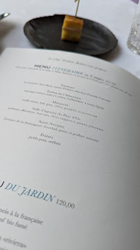 La Grande Cascade à Paris menu