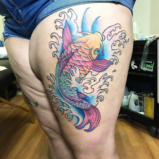 Explore partial sleeve tattoo ideas, creative tattoo ideas in Jupiter, available at Moth And Moon Tattoo