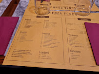 Senza Fondo à Rome menu