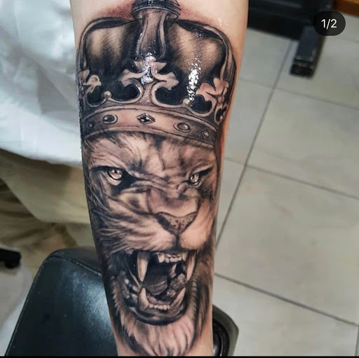 Explore womens leg sleeve tattoo ideas, creative tattoo ideas in El Paso, available at Pumping Ink Tattoo Parlor