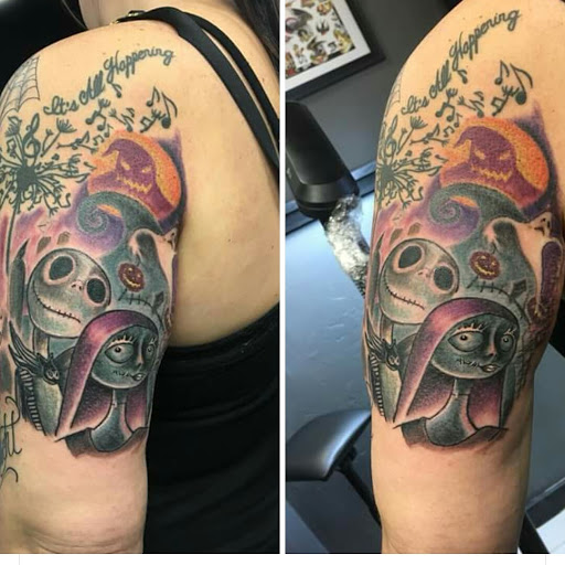 Explore small face tattoo ideas, creative tattoo ideas in Tewksbury, available at Rt38 Tattoo Company