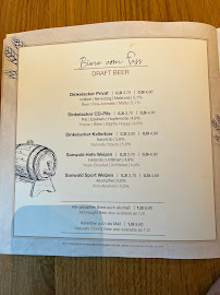 Wirtshaus Lautenschlager à Stuttgart menu