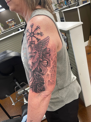 Explore blue collar tattoo ideas, creative tattoo ideas in Weatherford, available at Old Souls Ink