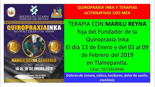 Quiropraxia inka y terapias alternativas Edo Mex