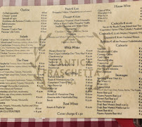 L'antica Fraschetta à Rome menu