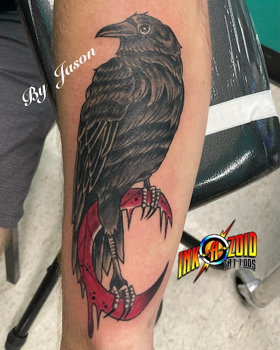 Explore leg tattoo ideas, creative tattoo ideas in Kingsport, available at Ink-a-zoid Tattoos & Piercings