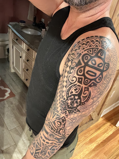 Explore left hand tattoo ideas, creative tattoo ideas in Silver Spring, available at Pops Tattoo