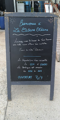 Restaurant La Cabane Oceane : Nº9 Le Bar à Huîtres et La Boutique à La Flotte - menu / carte
