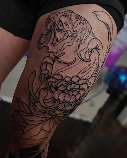 Explore foot tattoo cover up ideas, creative tattoo ideas in Valdosta, available at Acid Ink Tattoos