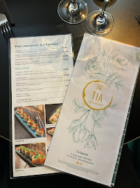 Menu / carte de TIA Gourmet à Tours