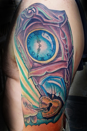 Explore pink panther tattoo ideas, creative tattoo ideas in Danville, available at Studio Ink Tattoo and Body Piercing